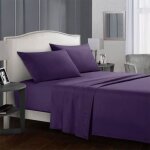 Couleur unie parure de lit 3 pices de marque - 1 drap de lit 167 * 243 cm + 1 drap housse 99 * 190 cm ...