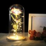 Couleur vive - rose galaxie artificielle fausses fleurs la belle et la b�te pour un mariage pour un cadea ...