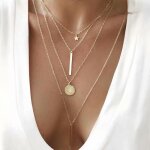 Couleur xl1448 sautoir multi - rangs pour femme style boh�me imitation de perles collier ras du cou bijou ...