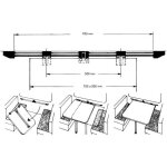 Coulisse de table