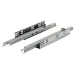 Coulisse invisible tandem pour tiroir bois 30kg avec amortisseur sortie totale longueur de 550mm - blum ...