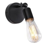 Count 1pcs applique murale vintage lampe murale int�rieur industrielle spot mural fer r�tro noir pour ...