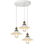 Count - e27 3 suspensions industrielle rtro lustre abat - jour lampe de plafond luminaire pour salon ...