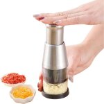 Coupe - ail manuel coupe - oignon en acier inoxydable durable hachoir � l�gumes multifonctionnel cuisine ...