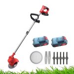 Coupe bordure sans fil avec batterie 24v poigne rglabletube tlescopiquette pivotante 90pour jardin ...