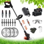 Coupe bordure sans fil avec batterie d�broussailleuse � batterie �lectrique sans filpoign�e t�lescopiqueavec ...