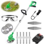 Coupe bordure sans fil debroussailleuse electrique � batterie avec batterie et lame de rechange t�te ...