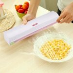 Coupe film alimentaire dérouleur en plastique cuisine wrap cutter foil et cling film titulaire de stockage ... Coupe film alimentaire dérouleur en plastique cuisine wrap cutter foil et cling film titulaire de stockage ...