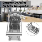 Coupe - frites - jin - professionnel - acier inoxydable - 2 lames interchangeables - facile � nettoyer ...