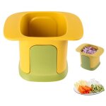 Coupe - frites - antidrapant - 36 grilles - acier inoxydable - plastique pp - 10x10x15cm