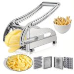 Coupe - frites inox professionnel - dema - acier inoxydable - lame droite ultra - tranchante