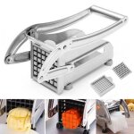 Coupe - frites machine inox pro lames trancheuse pommes de terre légumes concombre découper cuisine carotte ... Coupe - frites machine inox pro lames trancheuse pommes de terre légumes concombre découper cuisine carotte ...