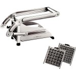 Coupe - frites - la bonne graine - tellier - inox - 2 grilles interchangeables - antidrapant