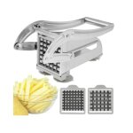 Coupe frites - professionnel - acier inoxydable - 2 lames de rechange - antidrapant - design contemporain ...