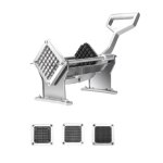 Coupe - frites professionnel inox - lames interchangeables 6 / 9 / 13 mm et quartiers - coupe pommes ...