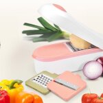 Coupe lgumes & fruits scuris - bac rcuprateur3 lames inox - tranche dcoupe frites rondelles ds ...