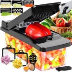 Coupe legumes multifonctions professionnelle mandoline cuisine coupe legume manuel � lames rempla�ables ...
