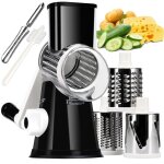 Coupe - l�gumes multifonctionnel � tambour pour la cuisine - noir
