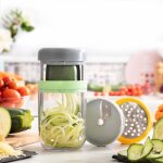 Coupe - légumes en spirale - vigizer - innovagoods - 3 en 1 - design moderne - sans bpa Coupe - légumes en spirale - vigizer - innovagoods - 3 en 1 - design moderne - sans bpa