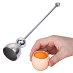 Coupe - oeuf coque toqueur  oeufs ouvre - oeuf outil de coupe doeuf en acier inoxydable 3. 8 x 3. 8 ...