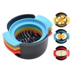 Coupe oeuf - inox - 3 en 1 - design contemporain - facile � nettoyer - multifonctionnel