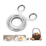 Coupe - oeuf - inox - ouvre - oeuf � la coque - facile � nettoyer - pour ?ufs durs - ciseaux � ?ufs