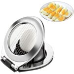 Coupe - oeufs - non sp�cifi� - manuelle - acier inoxydable - support en abs - 2 en 1