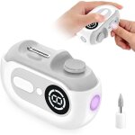 Coupe ongle �lectrique 4 en 1 automatique rechargeable lime � ongles led pour b�b� adulte senior mains ...