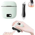 Coupe - ongles �lectrique am�lior� 2025 - automatique 2 - en - 1 avec lame biseaut�e - soin complet des ...