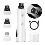 Coupe ongles Électrique - non spécifié - 3 vitesses - led - rechargeable - pour chiens et chats Coupe ongles Électrique - non spécifié - 3 vitesses - led - rechargeable - pour chiens et chats