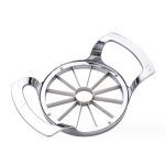 Coupe - pomme - inox - trancheuse de fruits - 12 parts �gales - design compact - argent