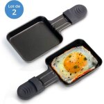 Coupelle � raclette avec rev�tement anti - adh�sif 18x9cm [lot de 2] hobby tech noir