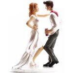 Figurine de mariage - non sp�cifi� - couple buvant - 16 cm - r�sine - mixte