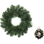 Couronne de nol 40 cm  dcorer artecsis couronne de noel porte en sapin artificiel - a accrocher ou ...