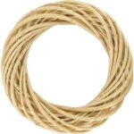 Couronne en osier naturel 20 x 4 cm