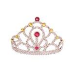 Couronne de princesse argentee - reine - accessoire costume / deguisement fille - taille unique enfant ...