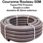 Couronne rouleau 50m tuyau piscine pvc pression souple semi - rigide � coller diam�tre � 32mm ext�rieur ...
