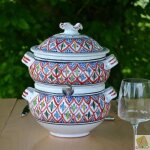 Couscoussier bakir rouge - petit modle