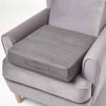 Coussin dassise d�houssable en su�dine gris