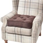 Coussin dassise rehausseur en su�dine chocolat 50 x 50 x 10 cm