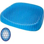Coussin assise - orthopdique - gel - confortable - ergonomique - bleu