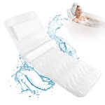 Coussin baignoire corps complet 123�40 cm coussin baignoire adulteavec 11 ventouses coussin de baignoire ...