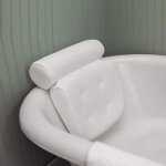 Coussin baignoire oreiller de bain baignoire avec ventouses ergonomique home appui - tte oreiller pour ...