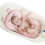 Coussin de bain flottant pour b�b� - marque - mod�le - antid�rapant - sans bpa - cintre - dimensions