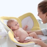 Coussin de bain sige de bain pour bb tapis de bain pour bb avec rembourrage pliablepour nouveau ...