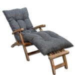 Coussin bain de soleil - 195x65x15 cm bananair bleu nuit