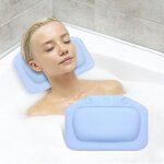 Coussin de bain � ventouses ? technologie air mesh 4d et 3 ventouses coussin appui - t�te ergonomique ...