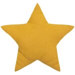 Coussin enfant berlingot toile - coton - jaune ocre - 40x40 cm - ocre - atmosphera createur dinterieur ...