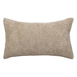 Coussin bouclette soana beige lin 30x50cm - atmosphera createur dinterieur
