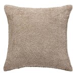 Coussin bouclette soana beige lin 45x45cm - atmosphera cr�ateur dint�rieur